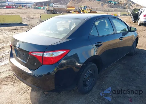 2015 Toyota Corolla Le z USA, uszkodzony, nr VIN 2T1BURHE3FC431951